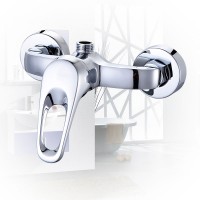 Hot sale brass single bath tap wall water faucet bathroom shower valve